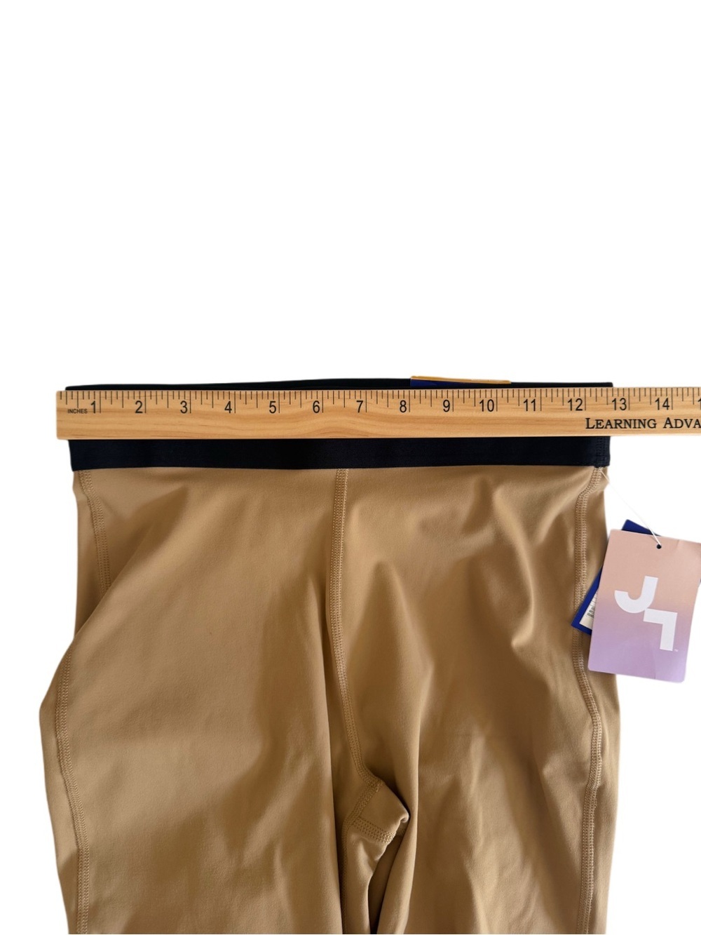 JoyLab Camel High Waist Flared Leg Front Slit Elastic Waist Leggings Small - Picture 7 of 9